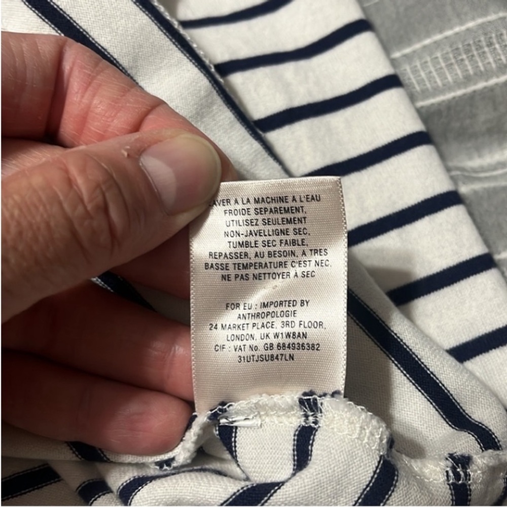 Leifnotes (Anthropologie) Striped Off the Shoulder Top Size: M - Picture 6 of 6